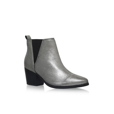 Carvela Silver 'Slicker' low heel ankle boots